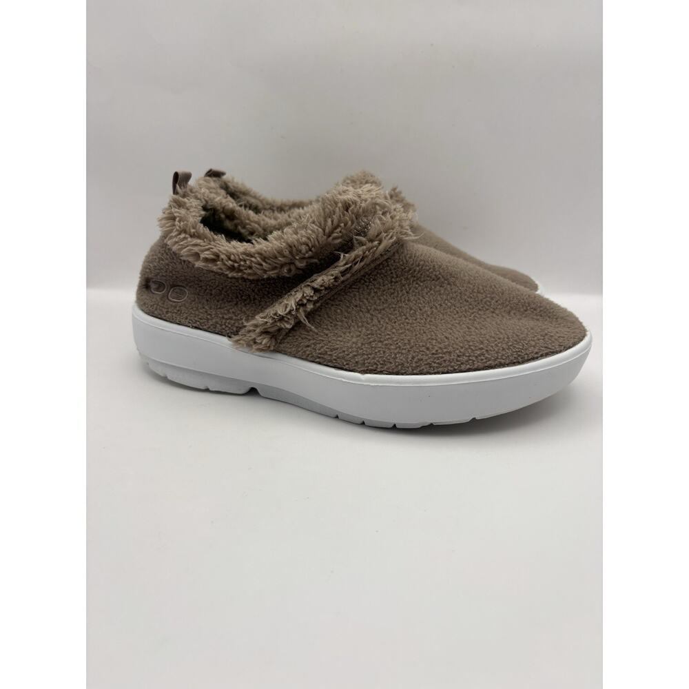 OOFOS OOcoozie Low Recovery Brown Slip On Shoes Women Size 8